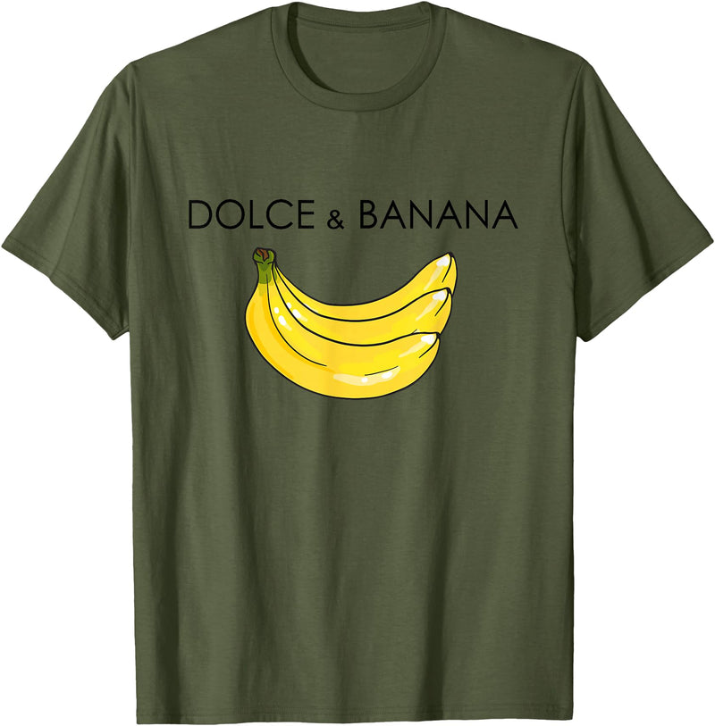 Banana Design costume for Fashion Lover Funny Banana Graphic Humor Sarcasm Fashion Trend T-Shirt - Olive Green