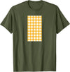 Buffalo Plaid and Checkered Squares Yellow Checkered Square Buffalo Plaid T-Shirt - Olive Green