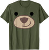 Halloween Brown Bear Animal Outfit Costume Halloween Cute Grizzly Bear Animal Costume T-Shirt - Olive Green