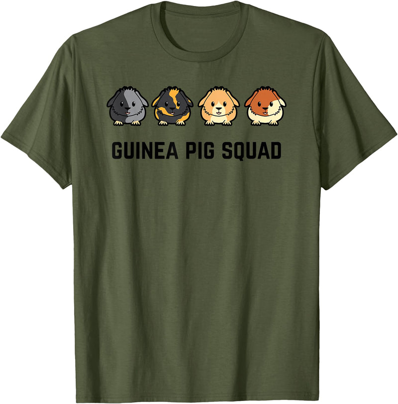 Funny Sarcastic Ironic Quotes & Sayings Cute Cavy Guinea Pig Rodent Team Squad T-Shirt - Olive Green