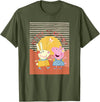 Peppa Pig Better Together Rebecca Rabbit Retro Portrait T-Shirt - Olive Green