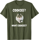 What Cookies Dwarf Hamster Funny Meme T-Shirt - Olive Green