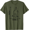 Rabbit Duck Illusion T-Shirt in Olive Green