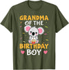Favorite Grandma Designs For Women Grandma Of The Birthday Boy Koala Bear For Girls T-Shirt - Olive Green