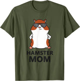 Hamster Mum Pet Hamster Mom T-Shirt - Olive Green