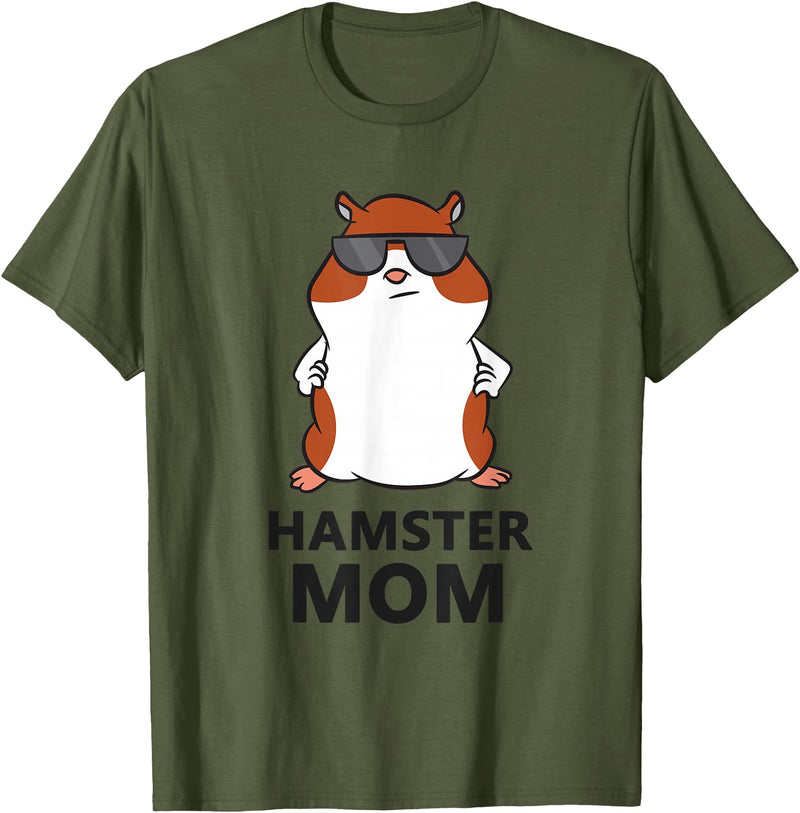 Hamster Mum Pet Hamster Mom T-Shirt - Olive Green