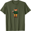 St Patricks Day Bear t -shir t St Patricks Day Bear T-Shirt - Olive Green