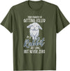Killed by Rabbit Are Low but Never Zero Bunny Lover T-Shirt in Olive Green