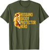 Dad Lion Fathers Day Funny Lions Lovers Outfits Lion Dad Funny Husband Daddy Protector Hero Fathers Day T-Shirt - Olive Green