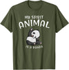 Animal Shirt Gifts for Birthday My Spirit Animal is A Panda Panda Bear SHIRTAnimal Lover Tee T-Shirt - Olive Green