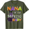 Funny Nana Of The Brewing Baby Halloween MYN Funny Nana Of The Brewing Baby Halloween Witch Baby Shower T-Shirt - Olive Green