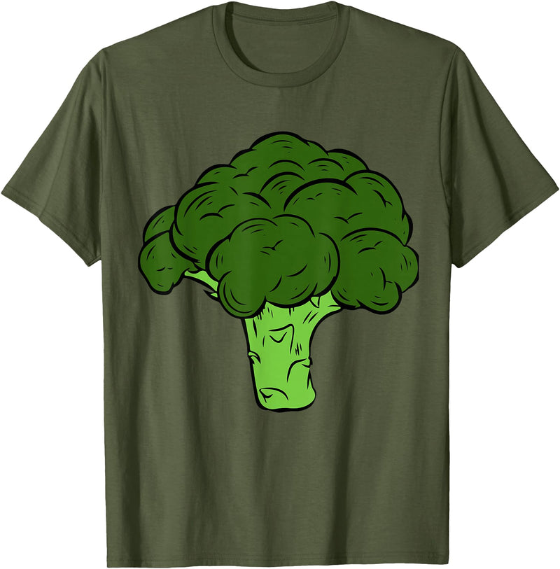 Stylish Lazy Halloween Costumes Broccoli Halloween Costume Matching Adult Kids Toddler 5T 4T T-Shirt - Olive Green