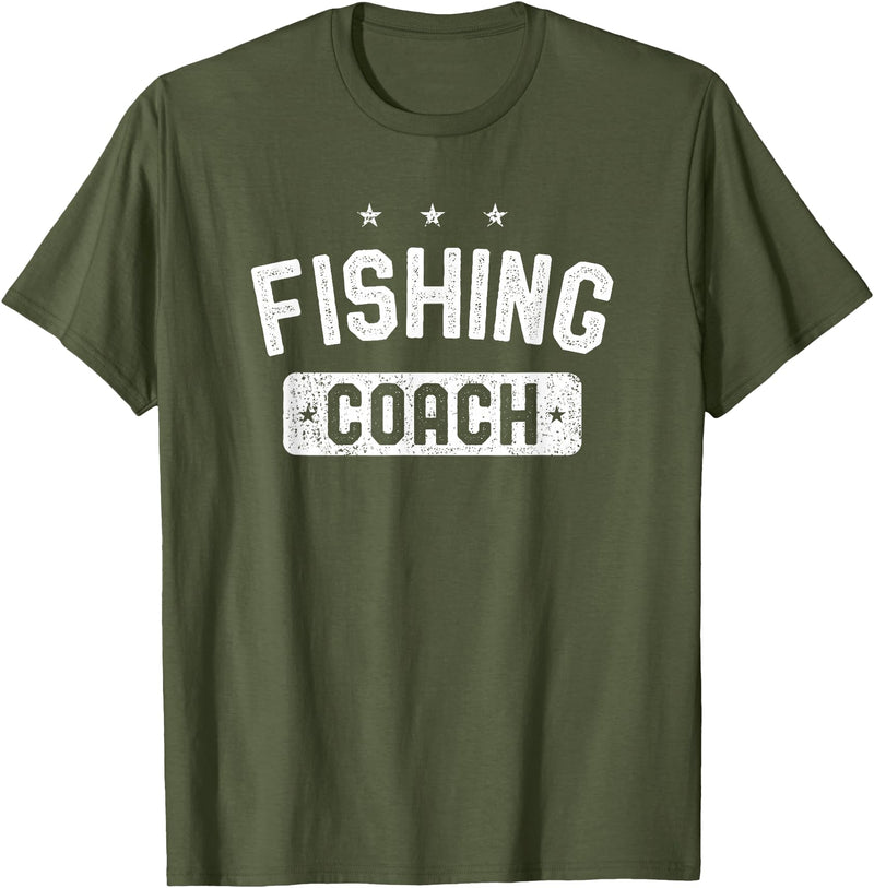 Fishing Coach Clothing Fishing Coach Vintage Fishing T-Shirt - Olive Green