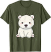 Polar Bears Shirts Cute Kawaii Polar Bears Lovers Gifts, White Bears T-Shirt - Olive Green