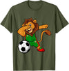 Lovers Maroc Berber culture Morocco Royal Lion for moroccan football lovers T-Shirt - Olive Green