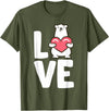 Cute Polar Bear Gifts And Tees I Love Polar Bears T-Shirt - Olive Green