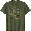 Camo Lover Camo Bear Claw Camouflage for Men Women T-Shirt - Olive Green