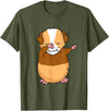 Dabbing Guinea Pig Shirt Dabbing Guinea Pig T-Shirt Funny Dab Gift T-Shirt - Olive Green