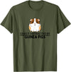 Guinea Pig Hideout Designs Easily Distracted by Guinea Pigs Funny Guinea Pig T-Shirt - Olive Green