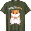 Women's Hamster Mom Hammy Girls T-Shirt - Olive Green