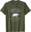 Port Stevens P.S.75 Design Greenland Polar Bear T-Shirt - Olive Green
