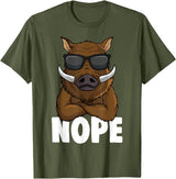Funny Wild Pig Apparel Gift Ideas Wild Boar Hunting Hog Hunter Kids T-Shirt - As Pictured
