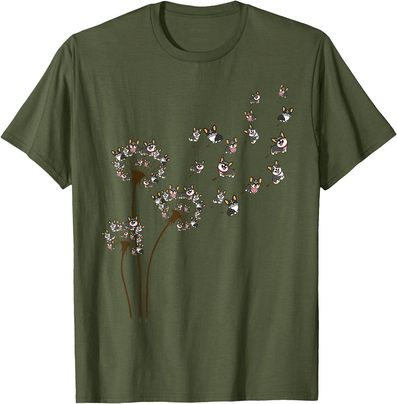 Corgi T-Shirt - Olive Green