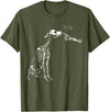 Halloween Boop Dog Skeleton Hand Dog Lover Spooky Season T-Shirt - Olive Green