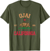 Ojai California CA Designs Ojai California T-Shirt - Olive Green