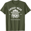 Giant Step Design Co. Vintage Smokey Bear Logo Only You Can Prevent Wildfires T-Shirt - Olive Green