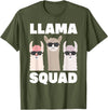 Funny Llama Gift Llama Lover Accessories & Stuff Funny Llama Design For Men Women Llama Alpaca Farm Animal T-Shirt - Olive Green