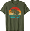 Fishing Accessories & Clothing Gifts Women Men Fish Retro Style Vintage T-Shirt - Olive Green