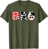 Funny Cow Mom And Dad Birthday Family Tees Brother of The Birthday for Boy Cow Farm Birthday Cow Bro T-Shirt - Olive Green