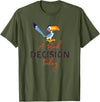 Disney The Lion King Zazu A Bad Decision Today T-Shirt - Olive Green