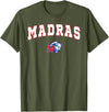 Official High School Fan Gear Madras High School White Buffalo T-Shirt - Olive Green