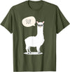 Funny & Cute Llama Gifts by OMG Sup No Drama Llama Alpaca T-Shirt - Olive Green