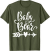 Funny Mama Bear Family Matching Gifts Clothing DJ Baby Bear T-Shirt - Olive Green