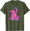 Drunk Gummy Bear - Funny Drinking Illustration Humor Alcohol T-Shirt - Olive Green