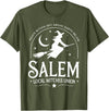 Salem Witch Halloween Apparel Salem Local Witches Union 1692 Witch Halloween Costume T-Shirt - Olive Green