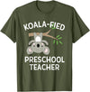 Preschool Teacher Gifts and Apparel Cute Koala Preschool Teacher T-Shirt Funny Pun Gift T-Shirt - Olive Green