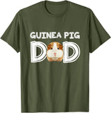 Cavy Breeder Fancier Accessories Clothes Guinea Pig Dad Father's Day Piggy Lover Owner Stuff Cavy T-Shirt - Olive Green