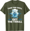 Polar Bear Plunge SteMi Apparel Polar Bear Plunge Icy Water Polar Plunge T-Shirt - Olive Green