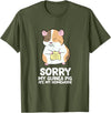 Cute Guinea Pig Tees And Gifts Sorry My Guinea Pig Ate My Homework Guinea Pig School T-Shirt - Olive Green
