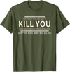 CyberCPU What Doesn't Kill You Makes You Stronger (Except Bears) T-Shirt - Olive Green