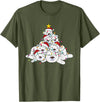 Funny Animals For The Holidays Polar Bear Christmas Tree Funny Animal Christmas Polar Bears T-Shirt - Olive Green