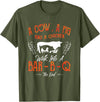 Cow Pig Chicken - Master Griller - DressedForDuty A Cow, a Pig and a Chicken Barbecue BBQ Master Griller Chef T-Shirt - Olive Green