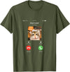 Hamster Calls Funny Phone for Hamster Owners, Animal Lovers T-Shirt - Olive Green