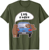 Forest Grizzly Bear Gift Tees Look A Menu Grizzly Bear Camping Family Humor Cute T Shirt - Olive Green