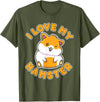 I Love My Hamster T-Shirt - Olive Green