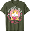 Cute Guinea Pig Lover HS0 Guinea Pig Valentines Day My Guinea Pig Is My Valentine T-Shirt - Olive Green